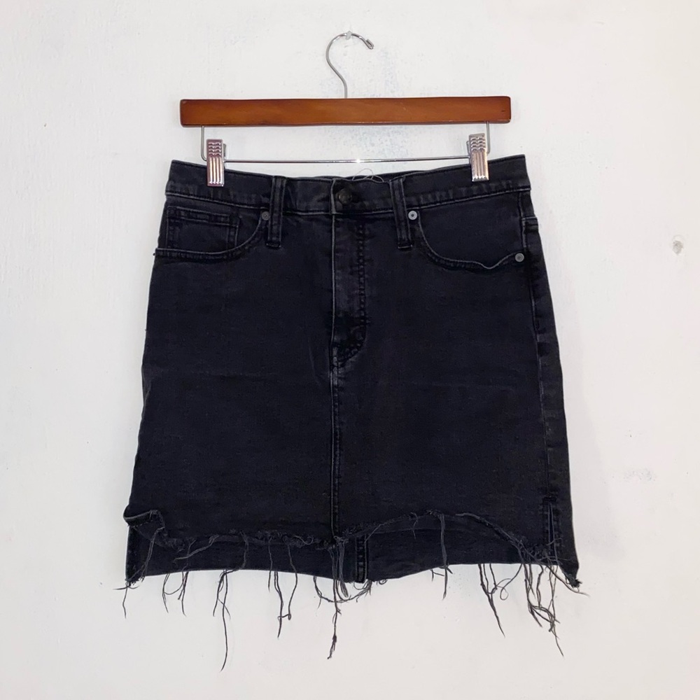 Madewell Black Denim Skirt!